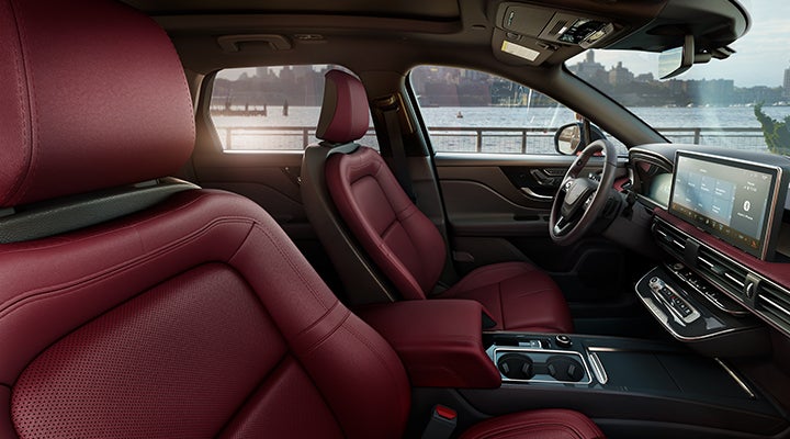 The available Perfect Position front seats in the 2024 Lincoln Corsair® SUV are shown. | George Ballentine Lincoln in Greenwood SC