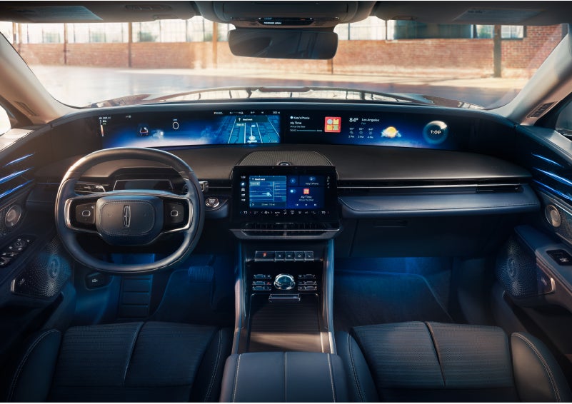 The panoramic display is shown in a 2024 Lincoln Nautilus® SUV. | George Ballentine Lincoln in Greenwood SC